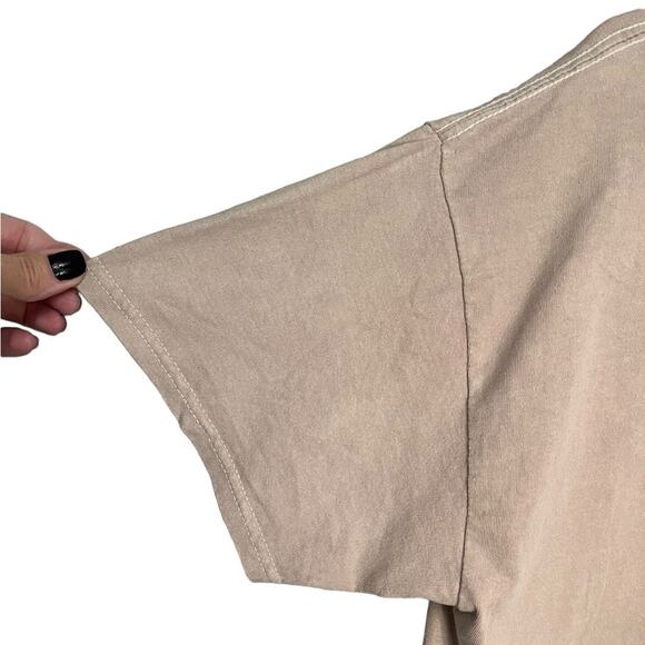 NASCAR Racing Tee Stone Washed‎ Sand Short Sleeve Crew Neck Unisex Large - Picture 3 of 7